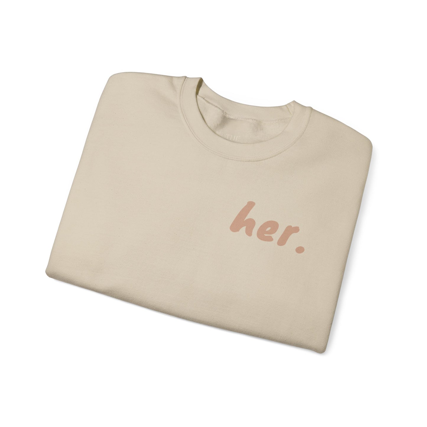 "I'm Her": Chic Minimalist Crewneck Sweatshirt | Her Statement Piece, Cozy Gift for Her, Everyday Fashion, Casual Wear, Layering Essential