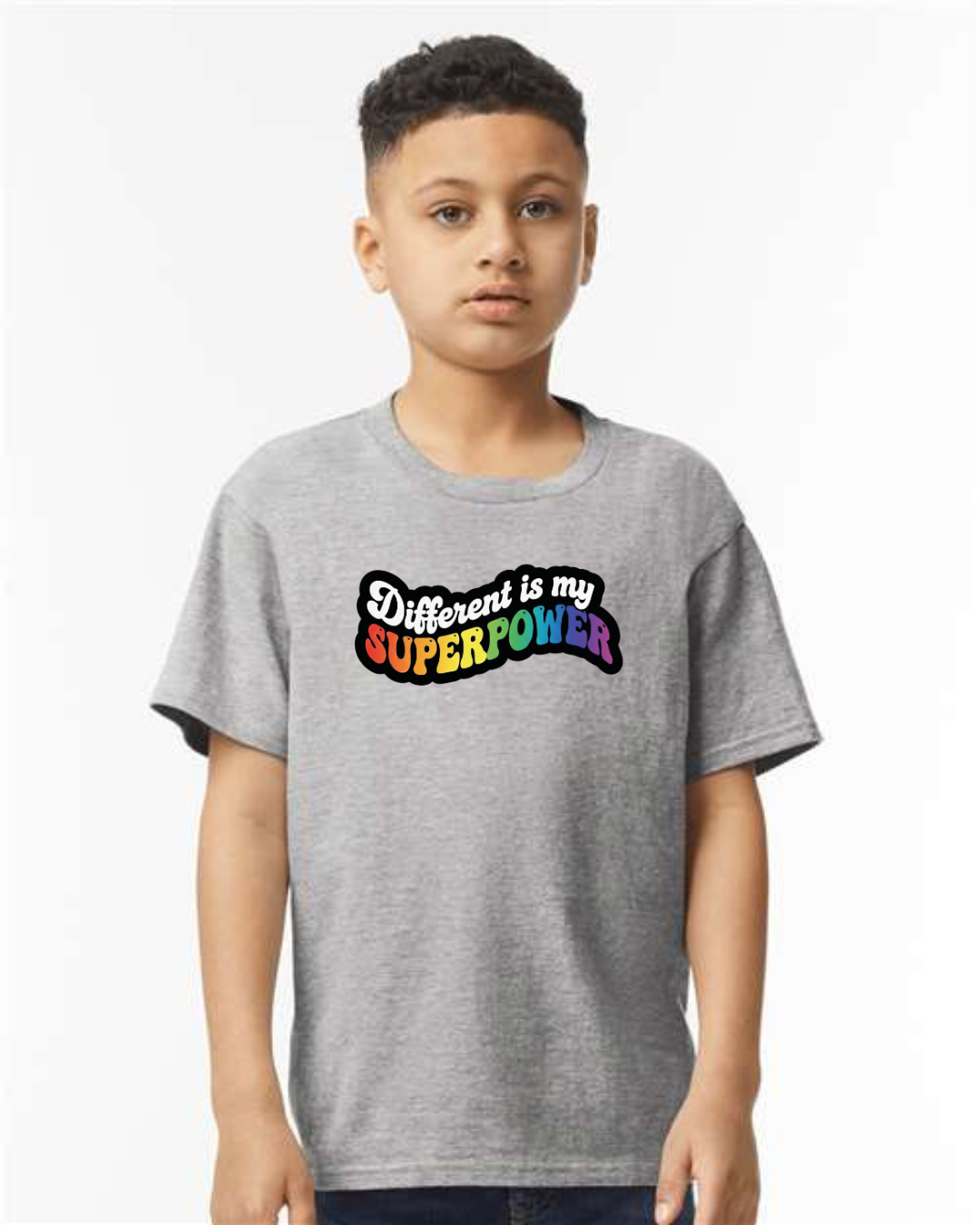 Different Is My Superpower Book + Superpower Tshirt Bundle