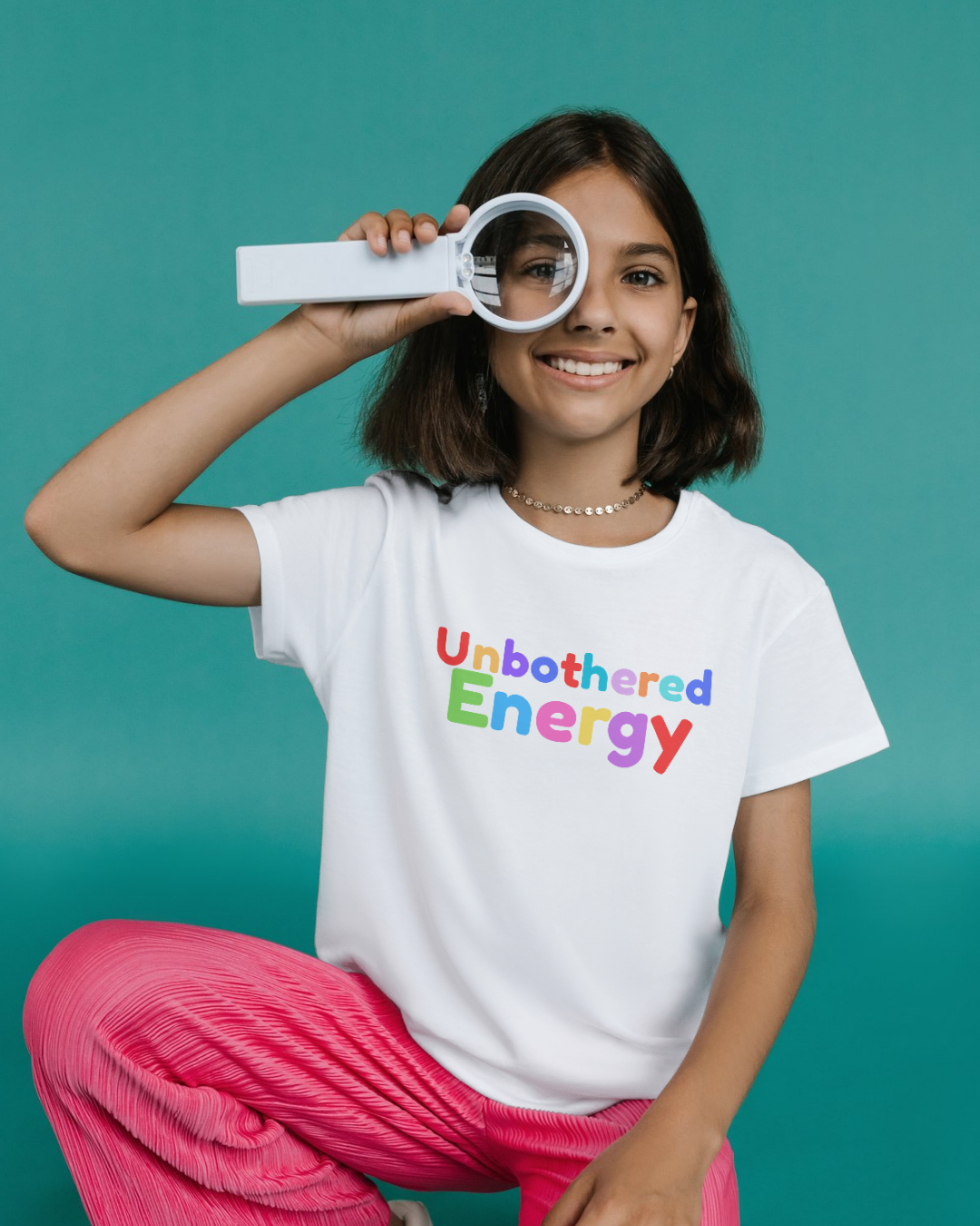 Unbothered Energy Youth Softstyle® T-Shirt | Confident Kids Graphic Tee