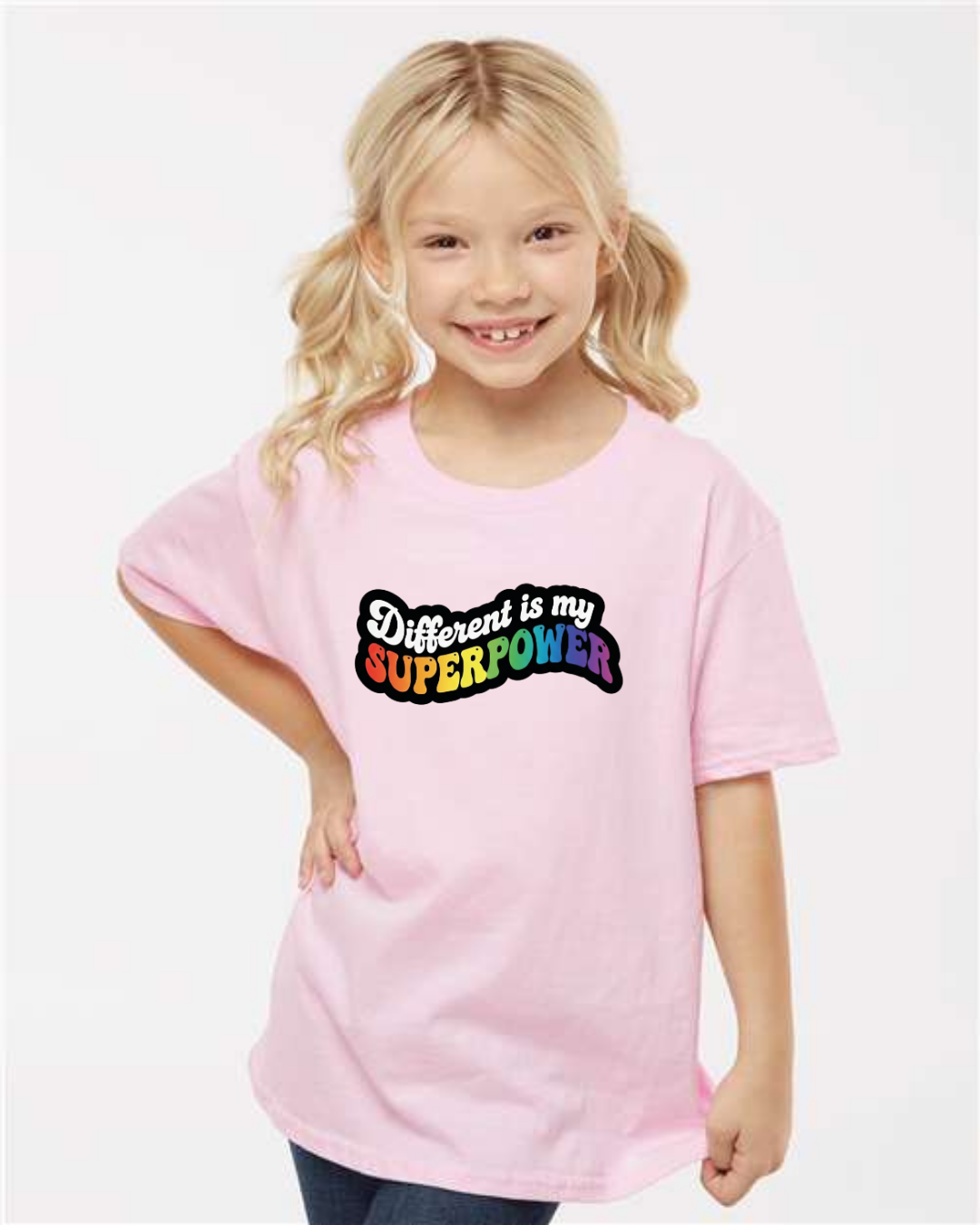 Different Is My Superpower Youth Tee – Bold, Bright & Unapologetically Unique Shirt