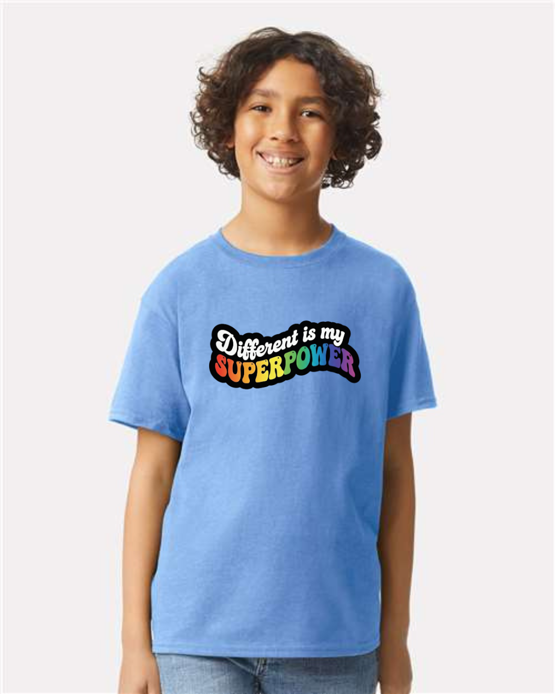 Different Is My Superpower Youth Tee – Bold, Bright & Unapologetically Unique Shirt