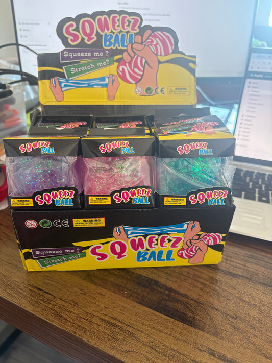 Glitter Squishy Squeeze Cube